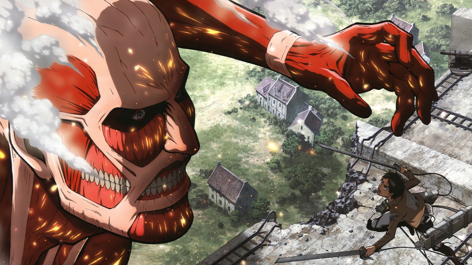 Shingeki No Kyojin Anime Colossal Titan Wallpapers HD Desktop