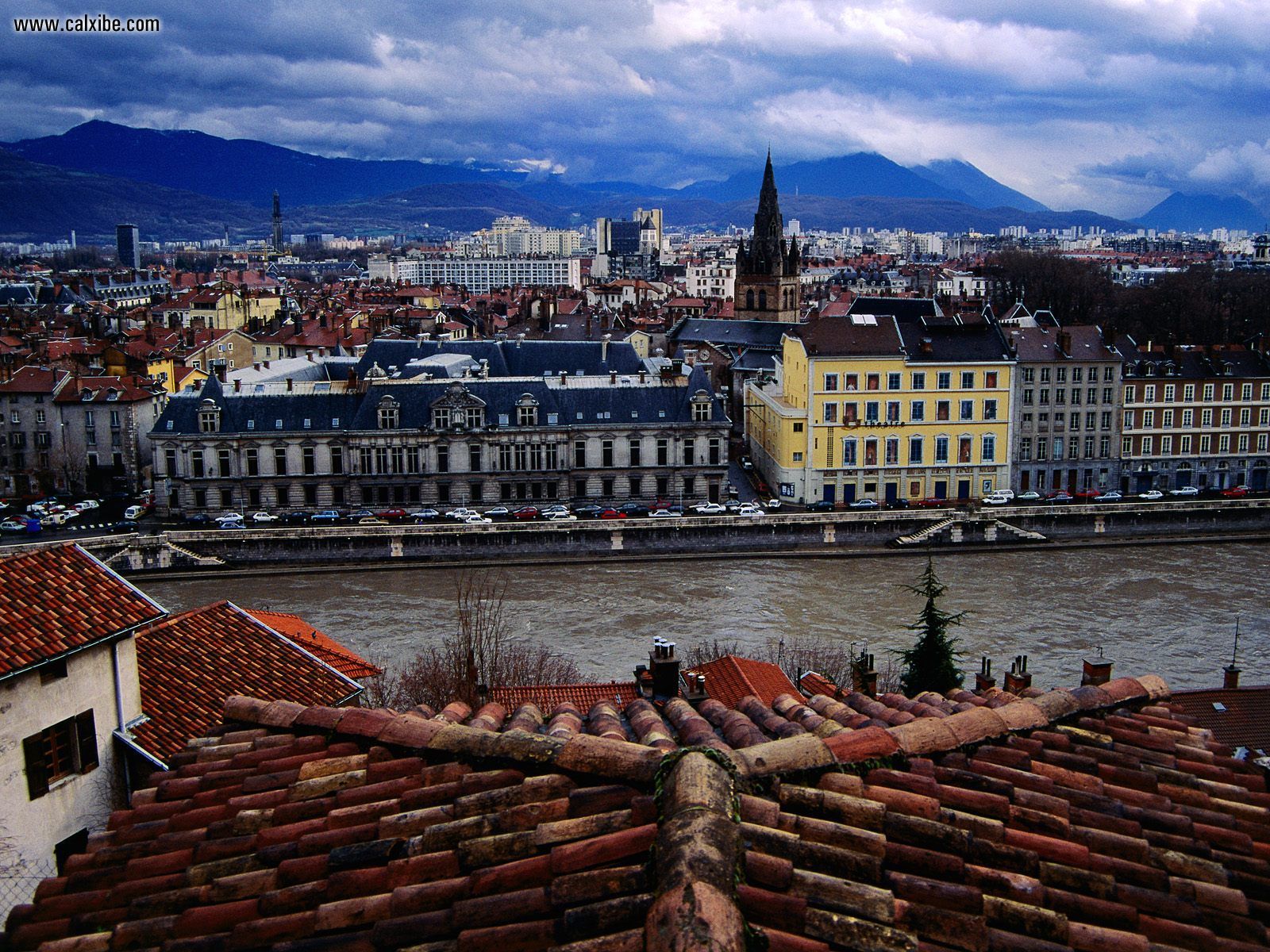 Buildings City Grenoble Rhone Alpes France Picture Nr