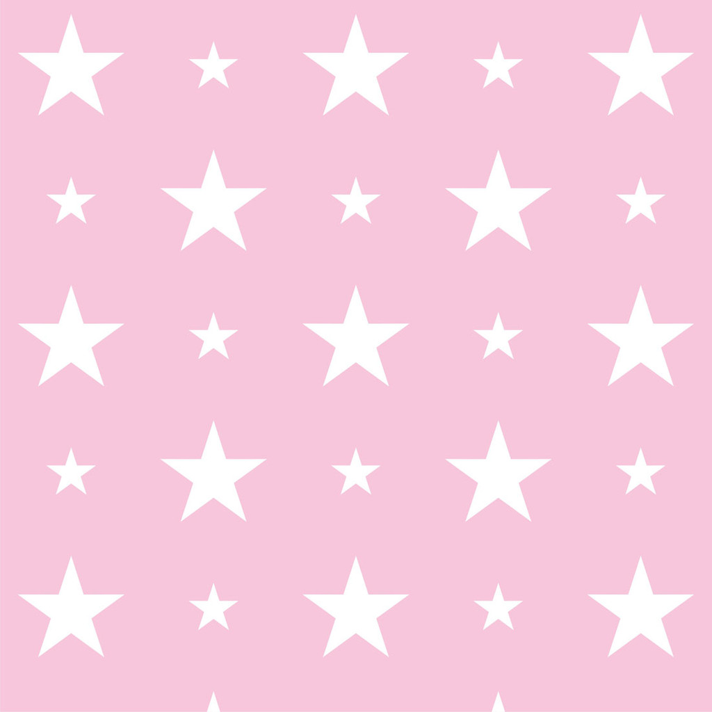 Pink Wallpaper With White And Cm Stars