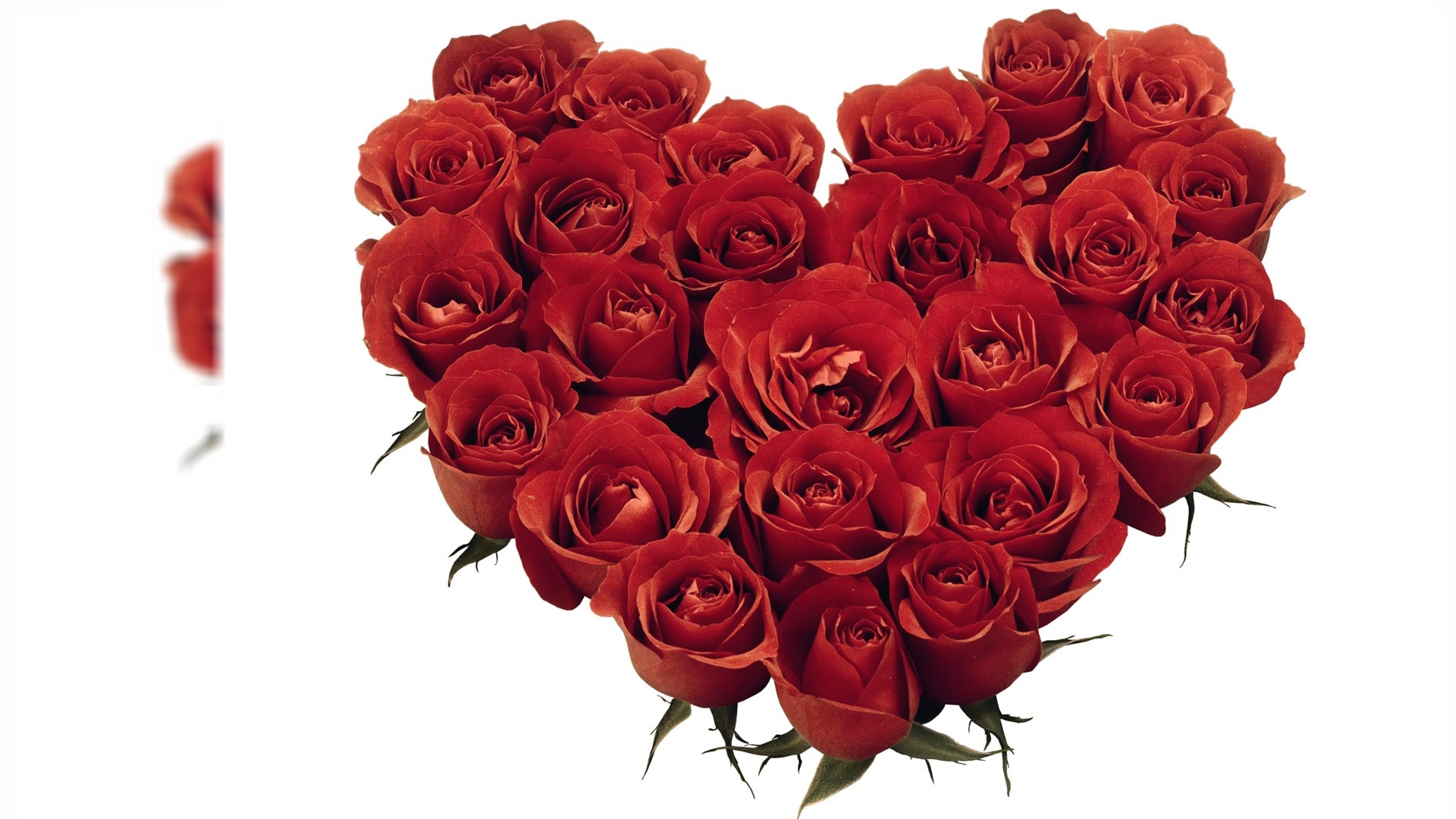 Red Rose Heart Romantic Wallpaper Screen