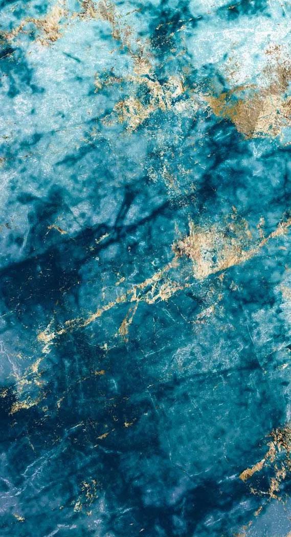Blue And Gold Marble iPhone Wallpaper Idea