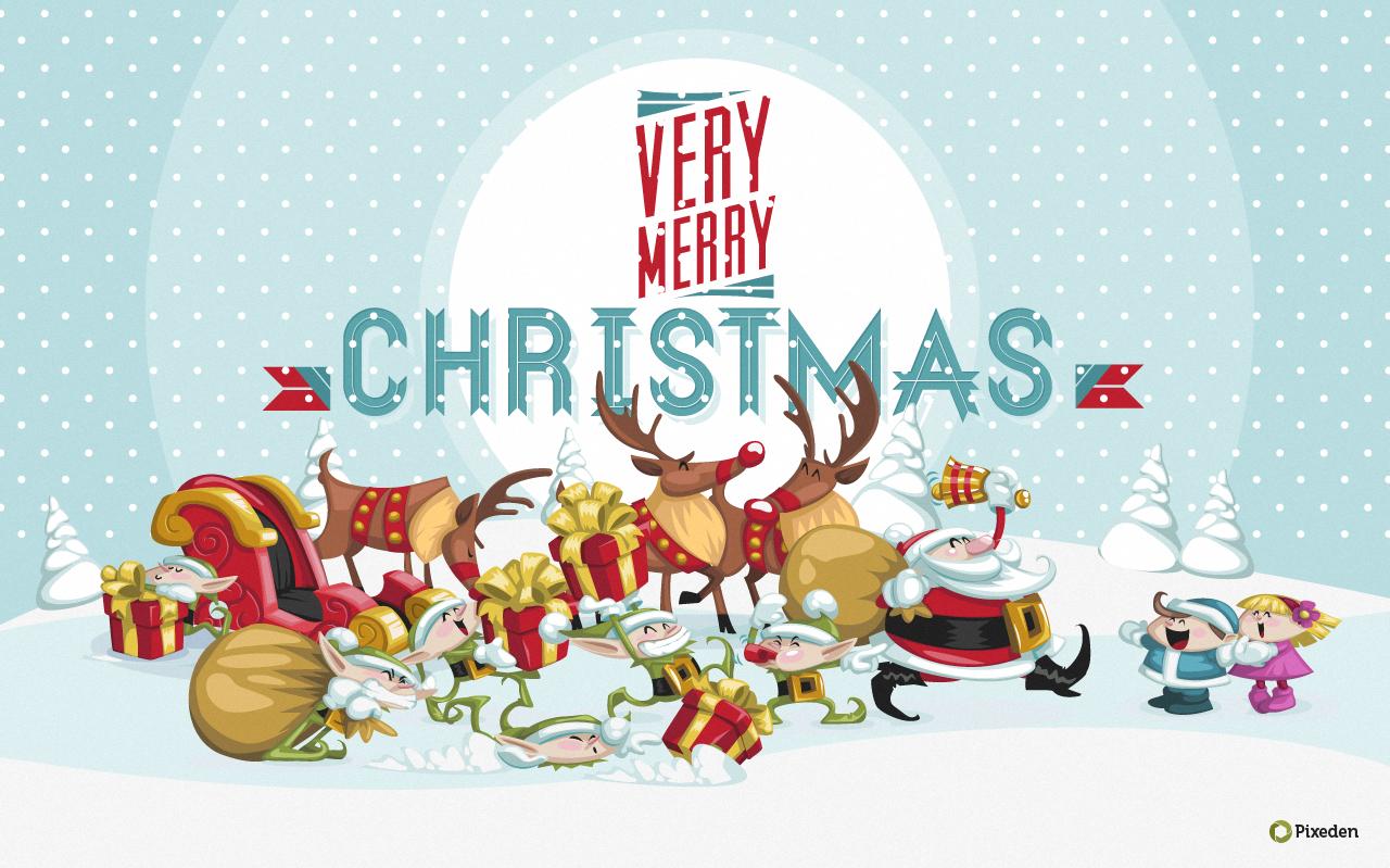 Free Christmas Wallpaper Widescreen by Pixeden