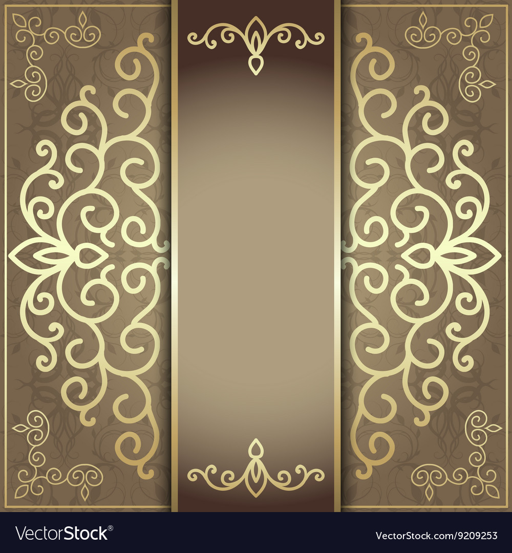 Luxury Background For Menu And Invitation Card Vector Image