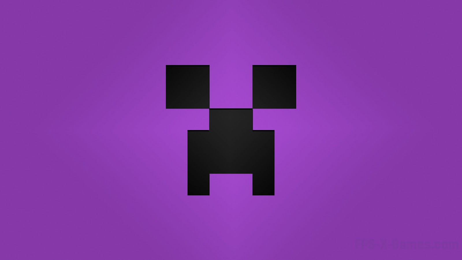 Creeper Desktop Wallpaper Purple Minecraft
