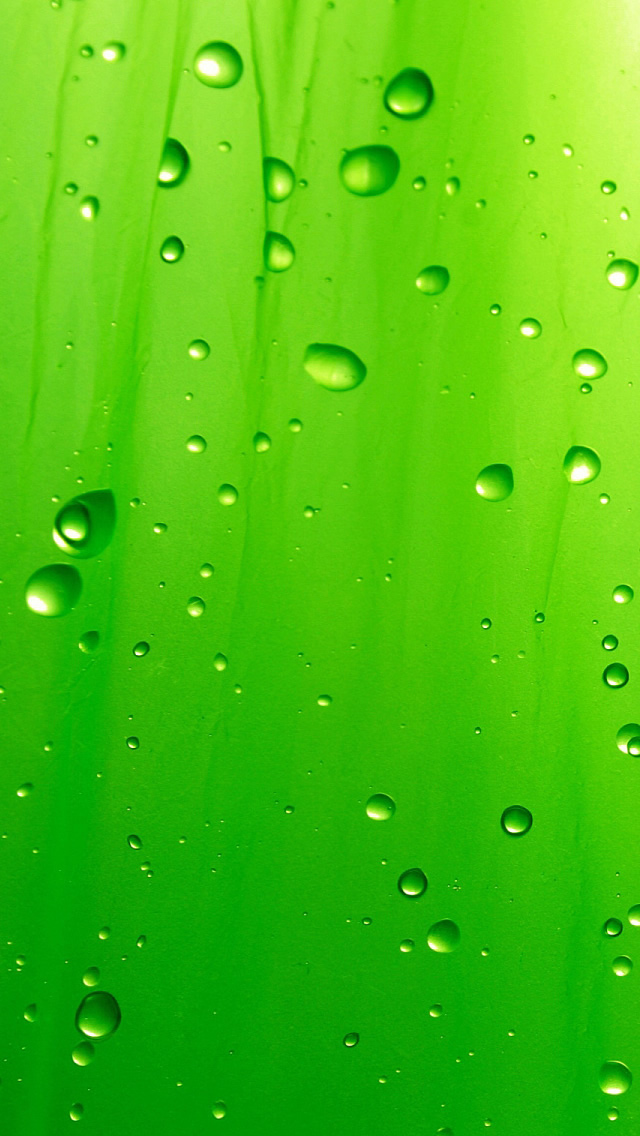 Green Drops Wallpaper For iPhone 5 Themes