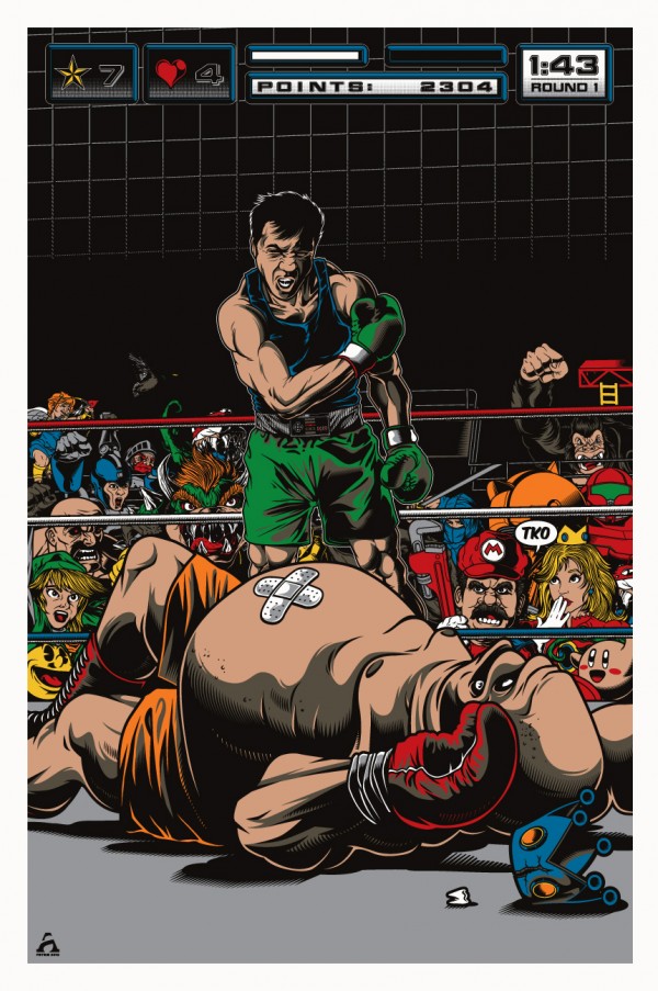 Punch Out Art Based On Famous Ali Vs Liston Photo