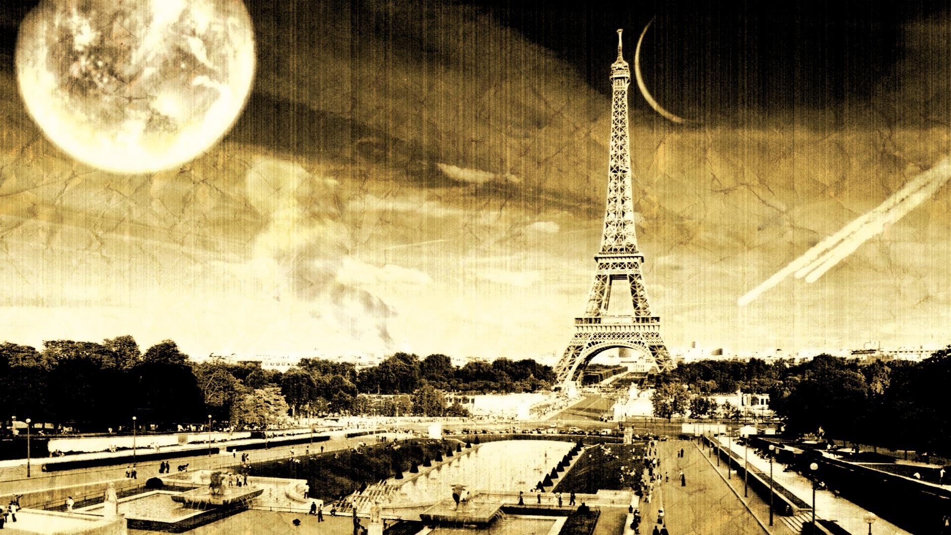 Eiffel Tower Paris Vintage Wallpaper MixHD
