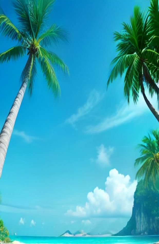 Tropical Island Wallpaper