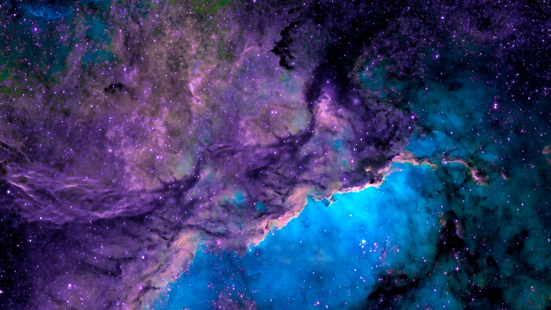 Stars Nebula Purple Wallpaper