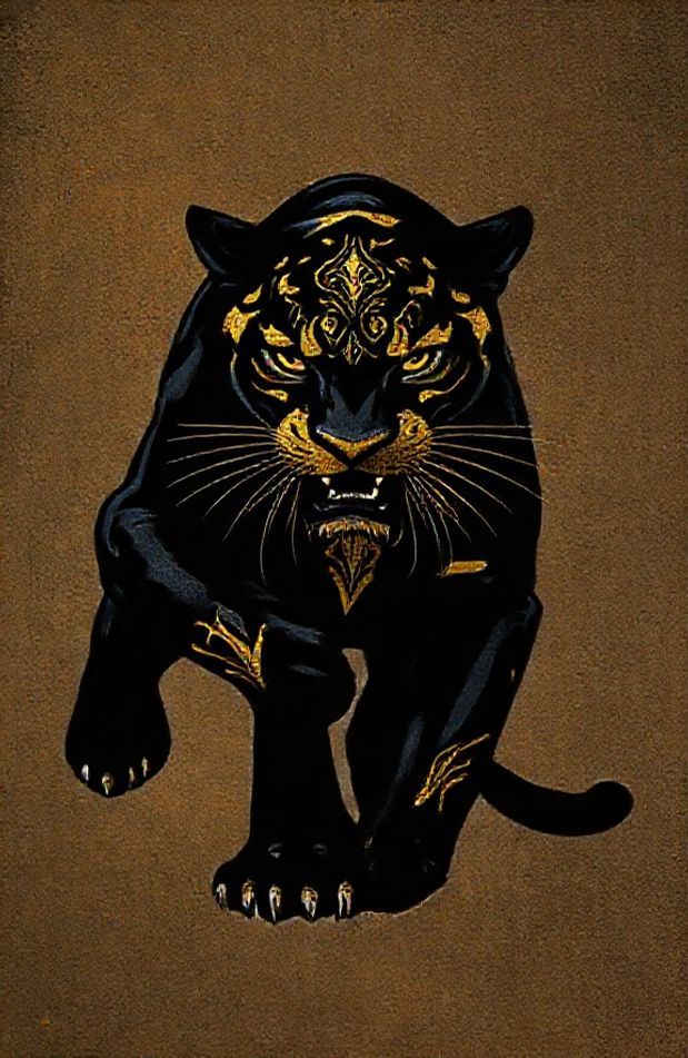 Black Panther Gold Wallpaper