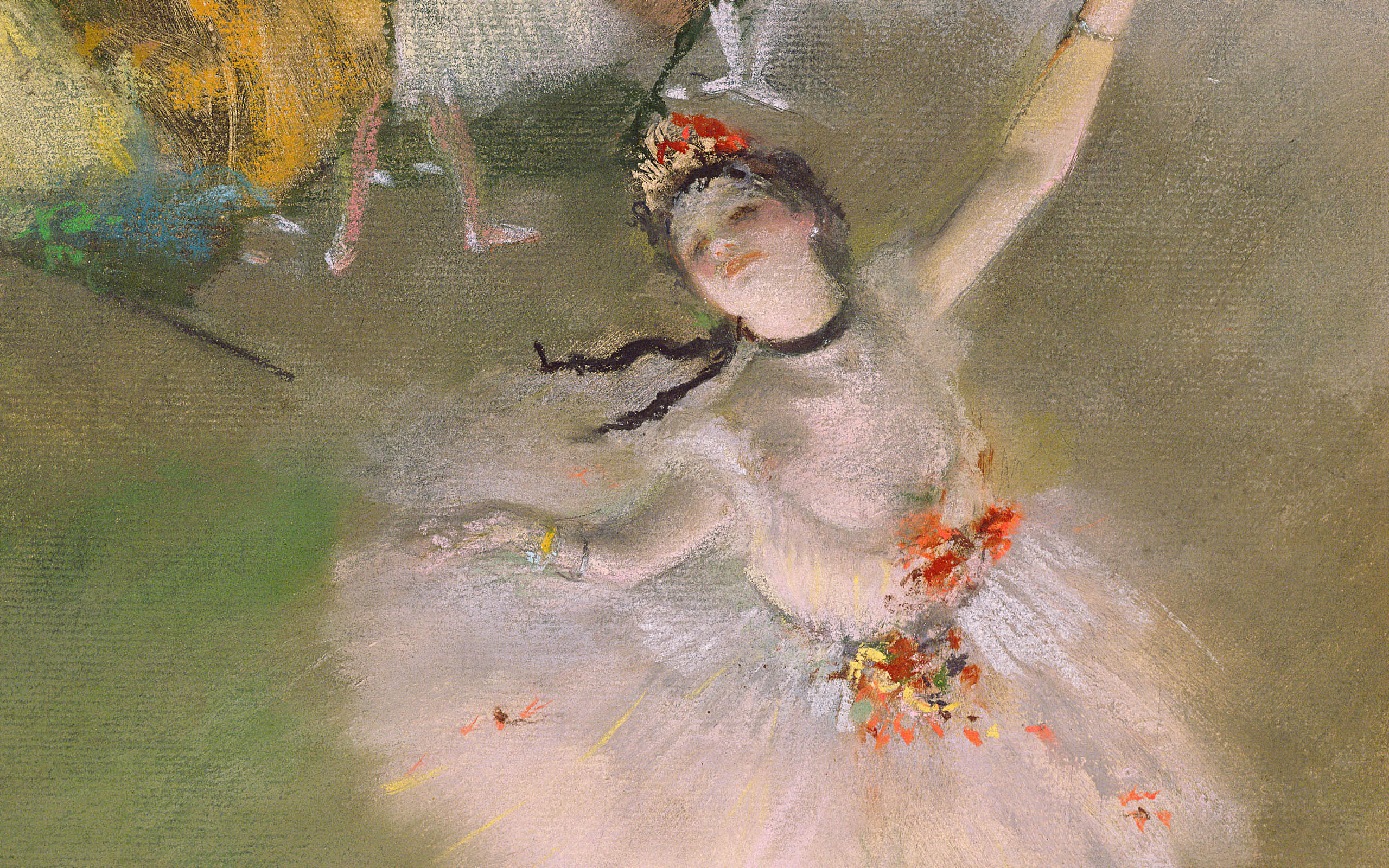 Edgar Degas Wallpaper Desktop Painting Dancer Ballerina Stage