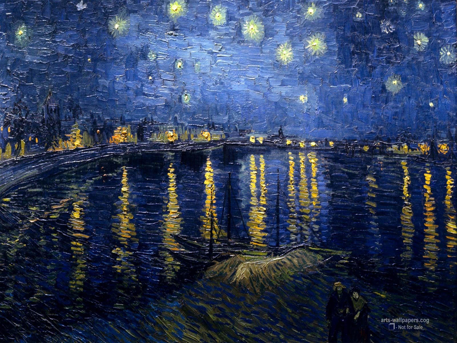 Starry Night Wallpaper Art Painting Vincent van Gogh Wallpapers