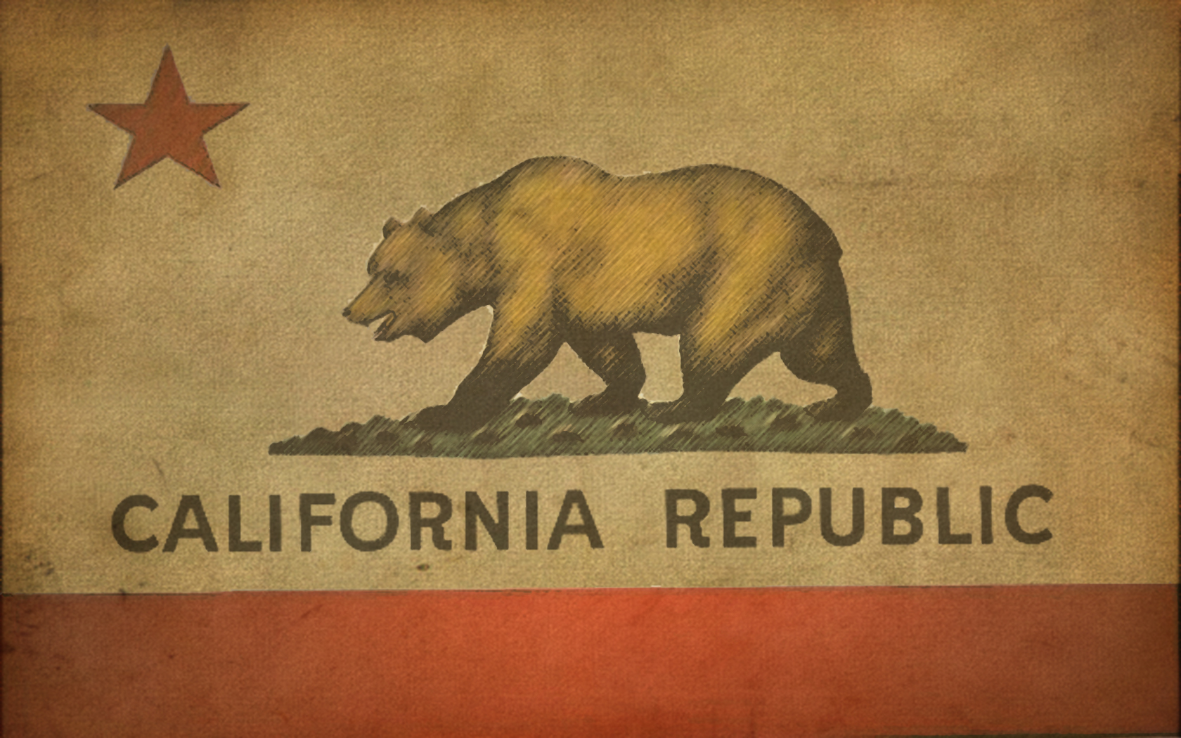 California Republic Flag Wallpaper