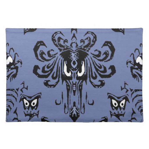 Haunted Hallway Mansion Wallpaper Placemat
