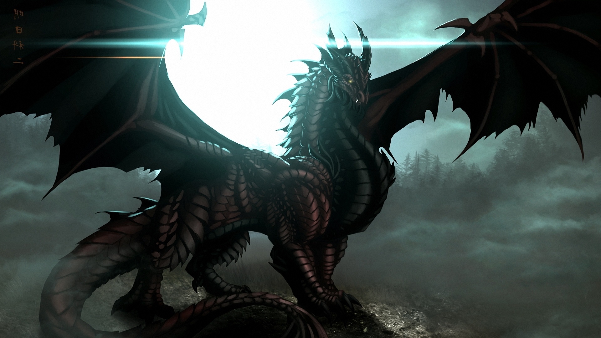 High Resolution Fantasy Black Dragon Wallpaper HD SiwallpaperHD
