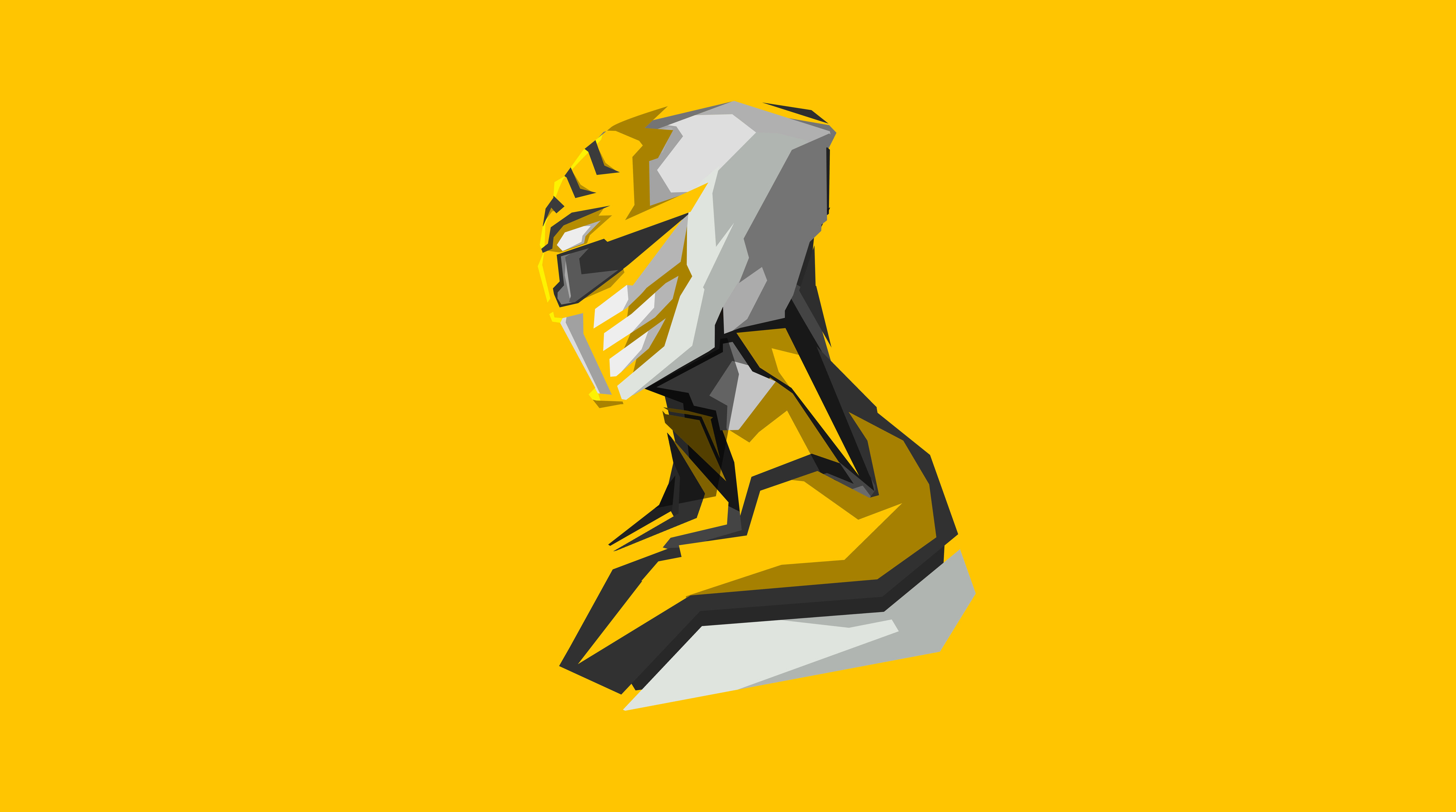 Yellow Power Rangers Art Android iPhone HD Wallpaper