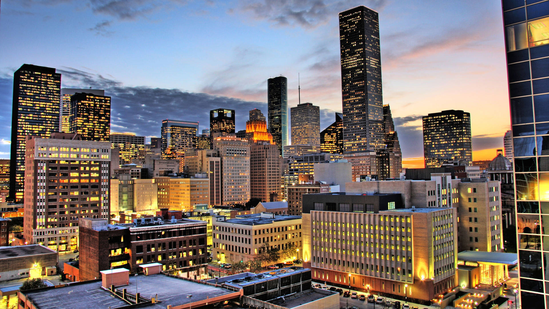 Houston Skyline HD Wallpaper Res