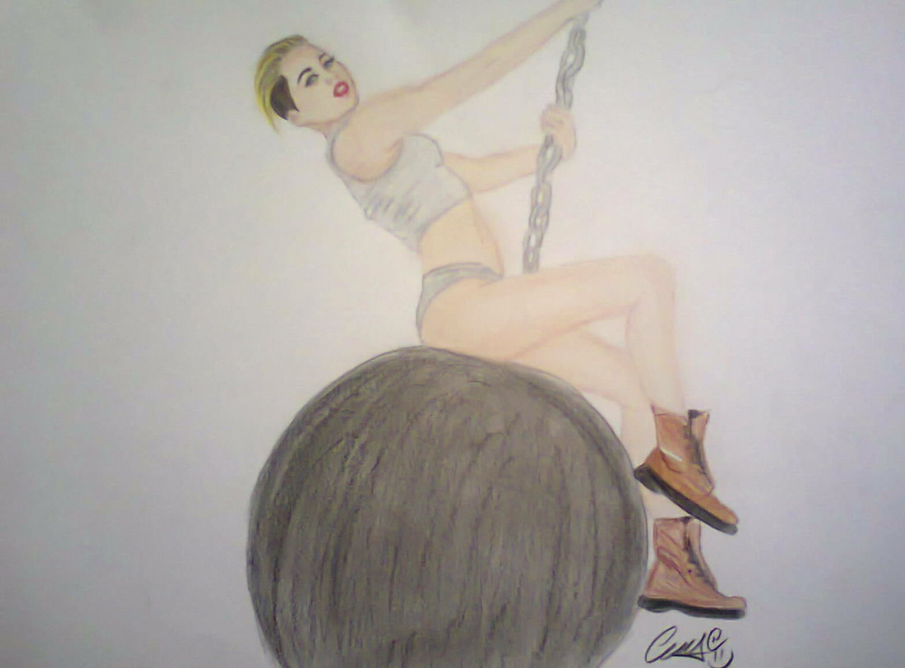 Miley Cyrus Wrecking Ball By Xbopcxi