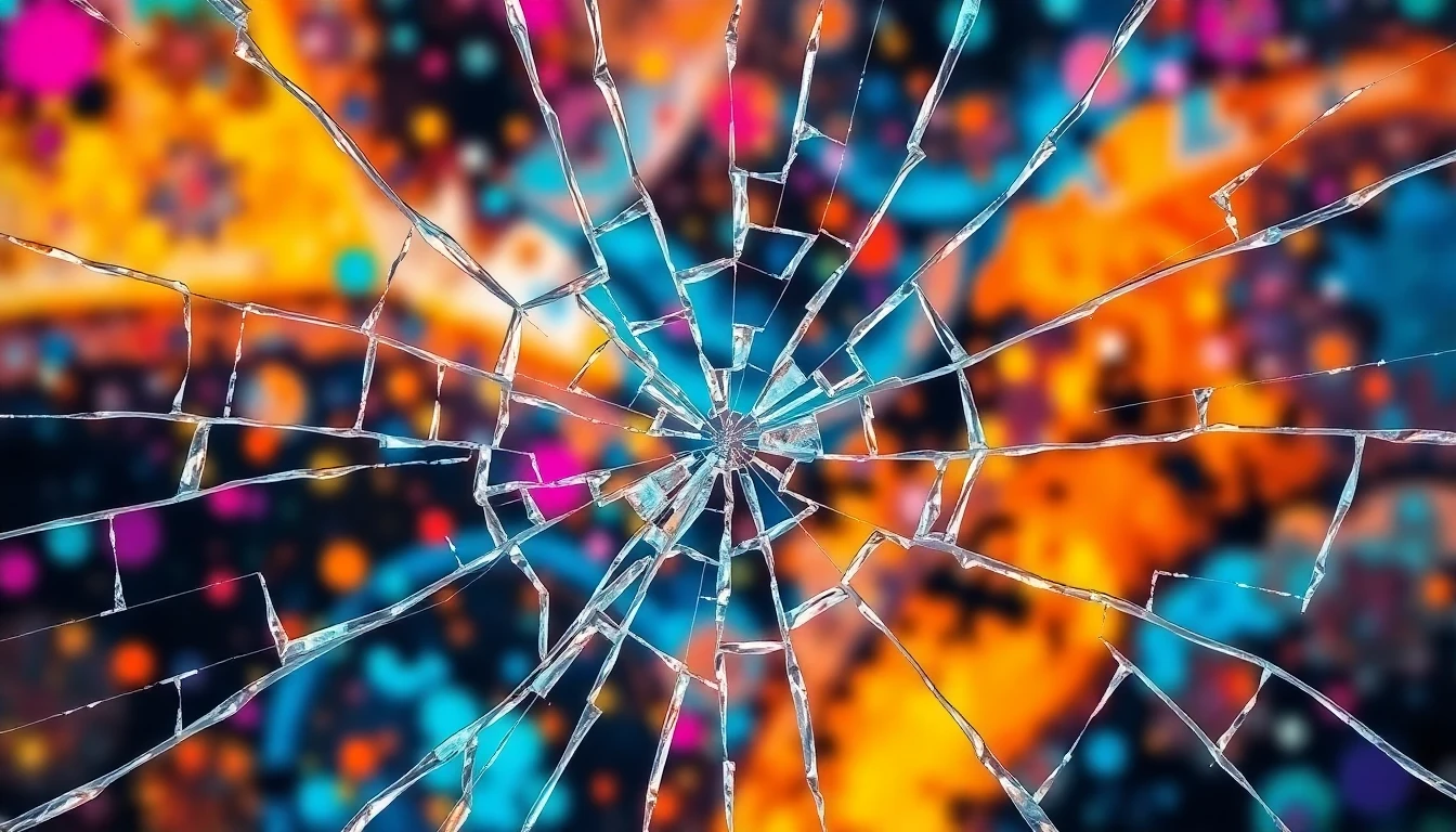 Prank Wallpaper Shattered Screen
