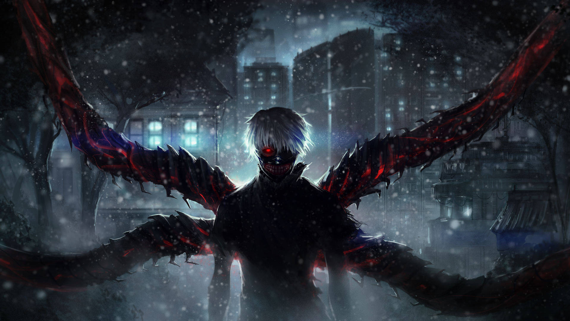 Dark Anime Aesthetic Desktop Wallpaper