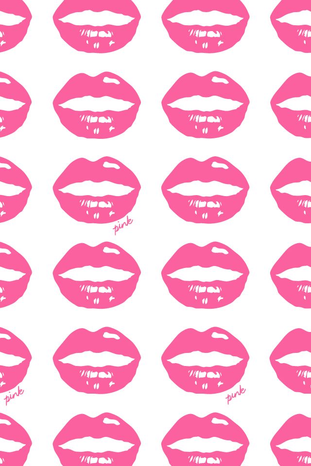 Pink Lips Wallpaper More iPhone Background