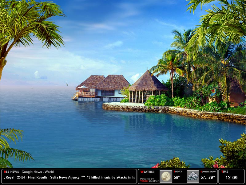 Home Desktop Screen Savers Tropical Dream Screensaver