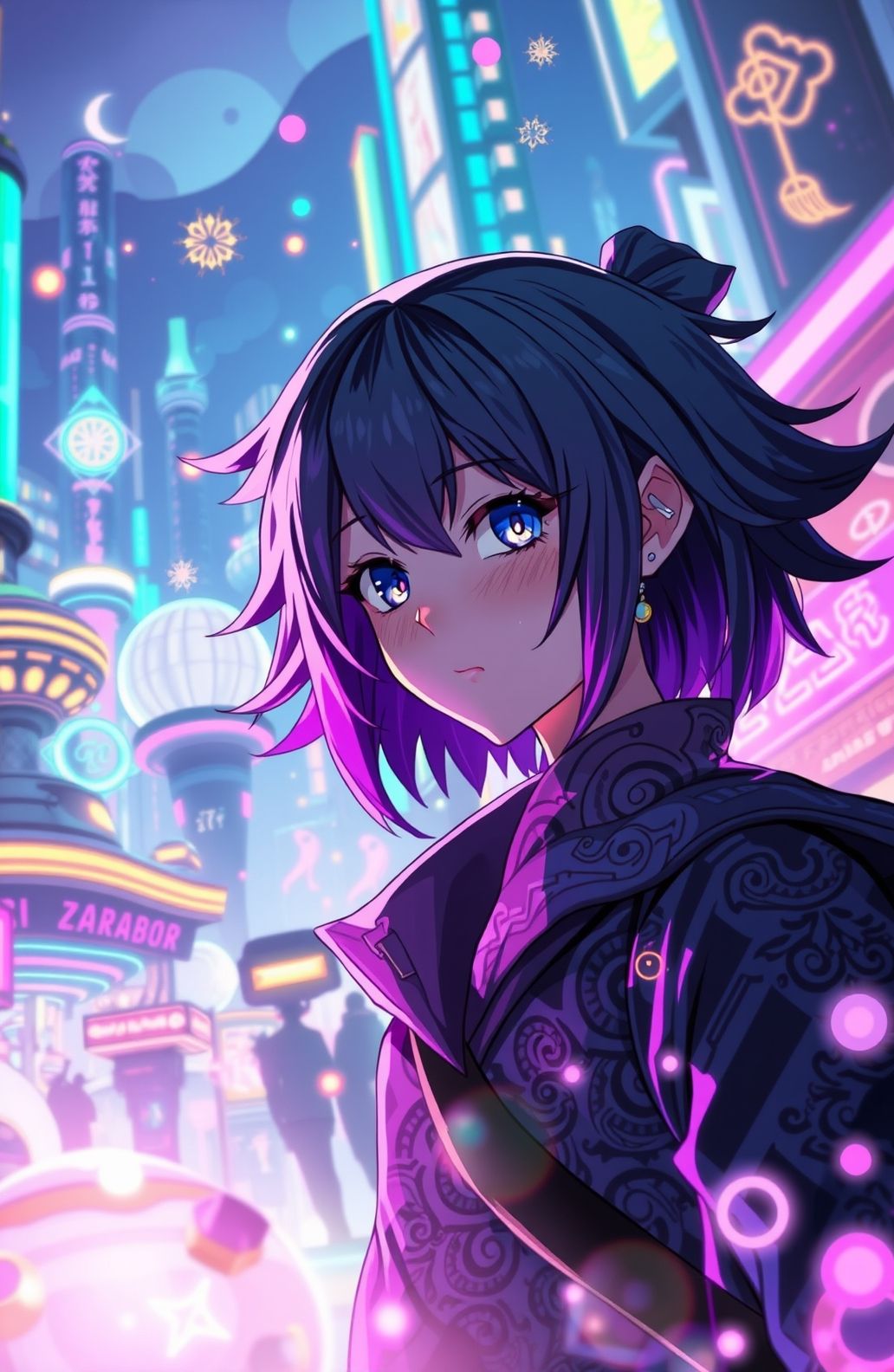 Cool Anime Purple Wallpaper