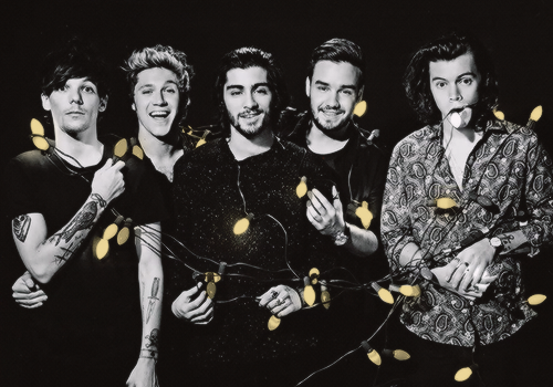 Awesome Cute Four Handsome Lights One Direction Image