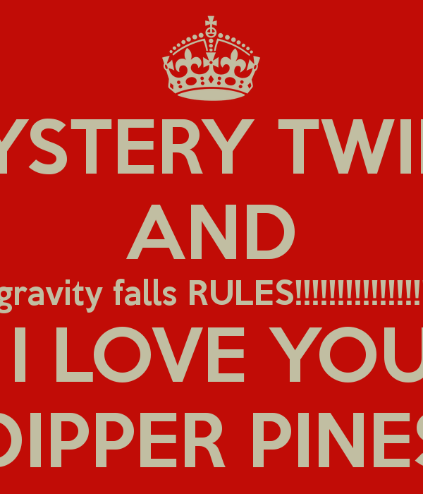 Love You Dipper Pines Keep Calm And Carry On Image Generator