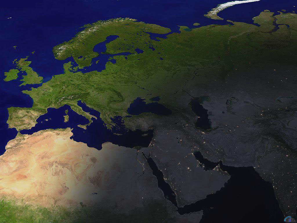 Wallpaper Earth Europe Middle East And