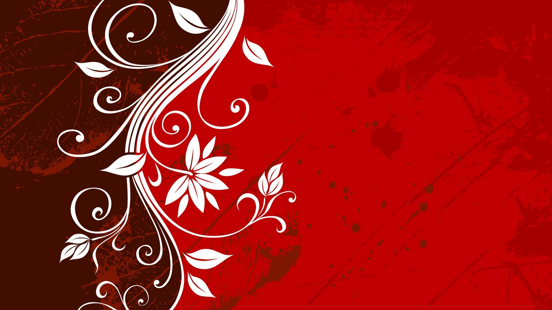 Red Floral Wallpaper Patterns Creatives