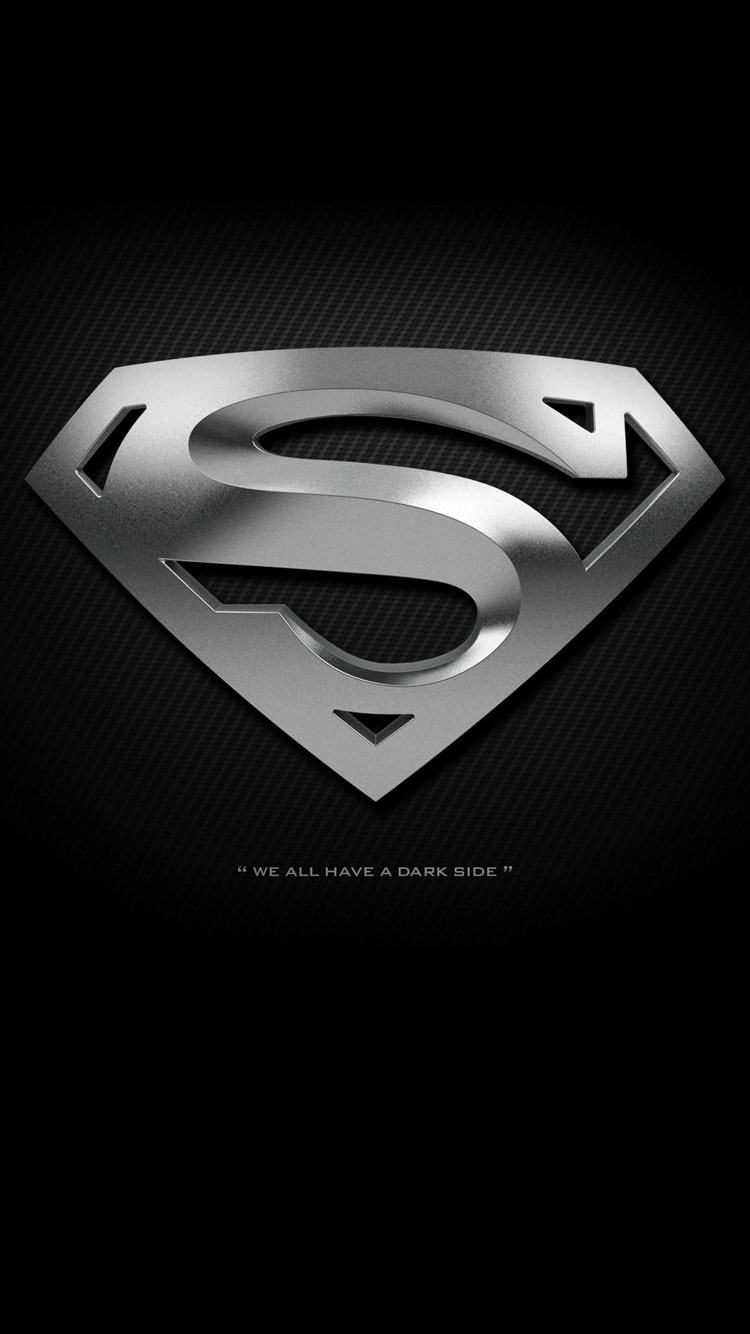 Solid Black Wallpaper iPhone Superman