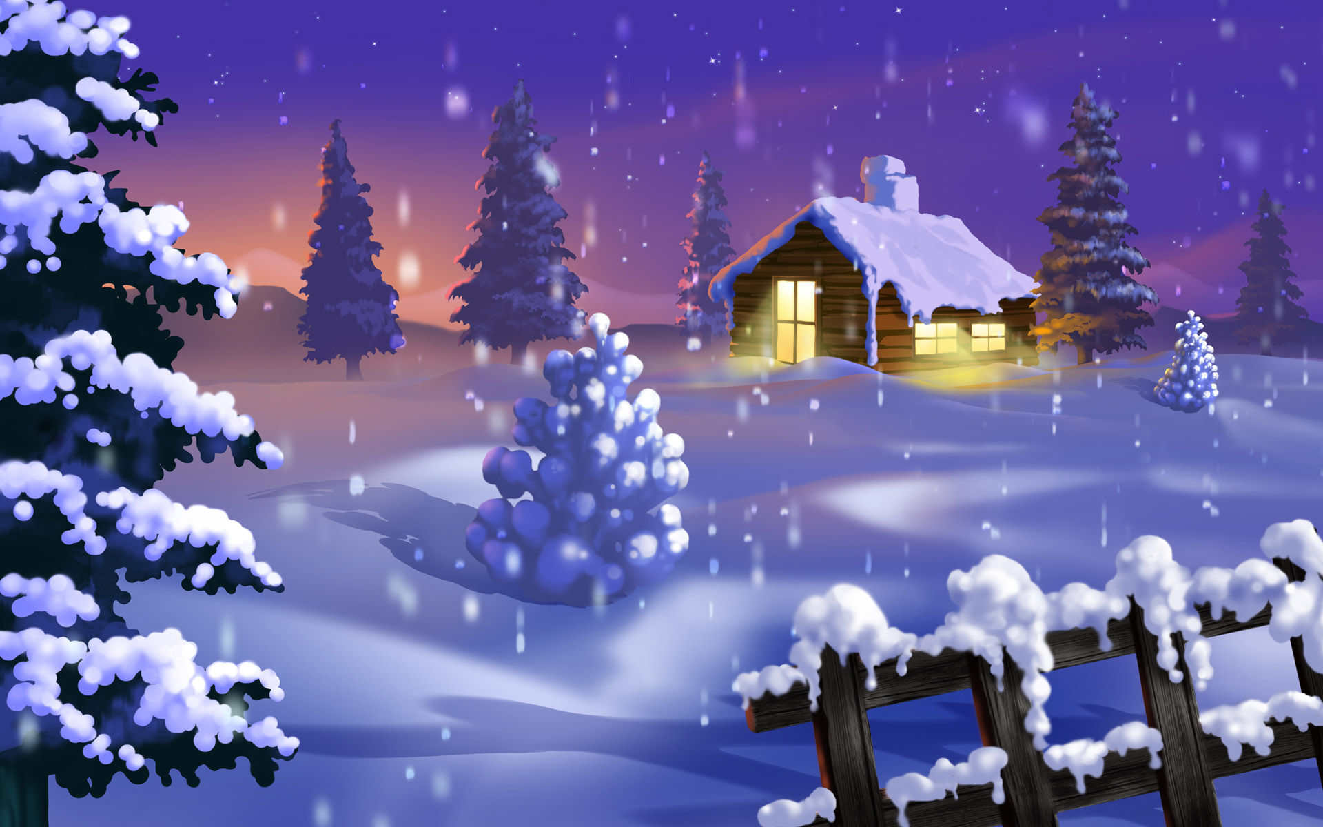 Winter Christmas Wallpaper Background On