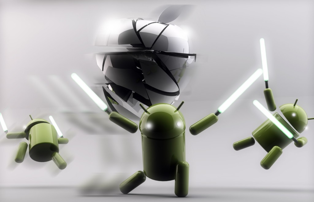 Android Vs Apple Funny Wallpaper For Fansdzine360