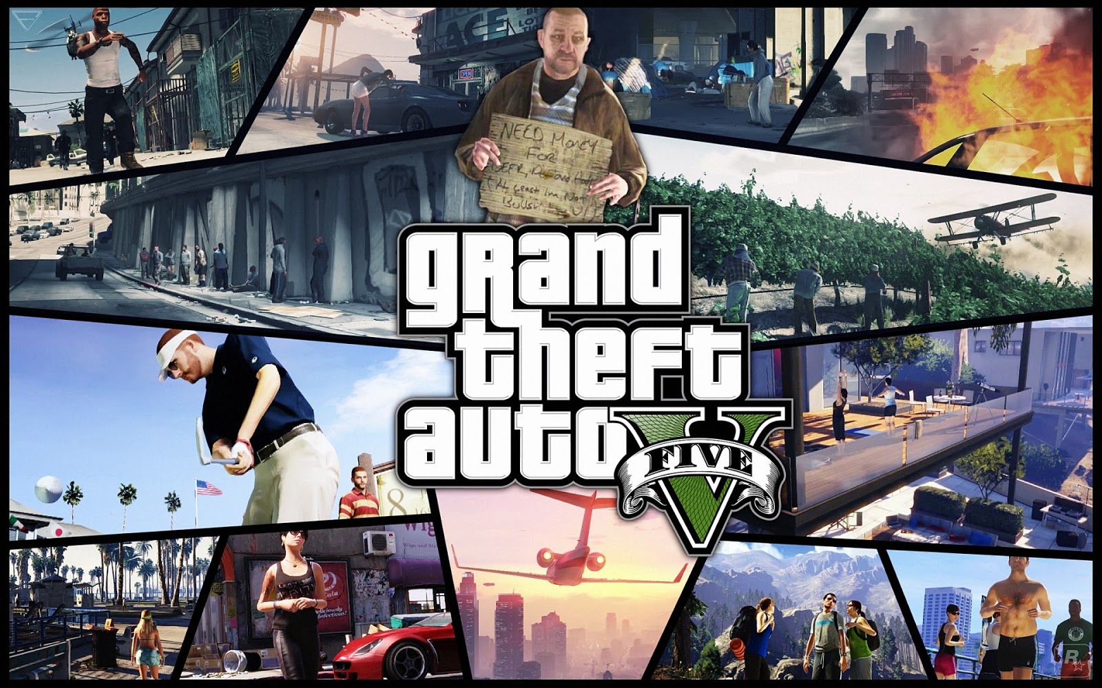 Games Movies Music Anime GTA V Grand Theft Auto V Wallpaper