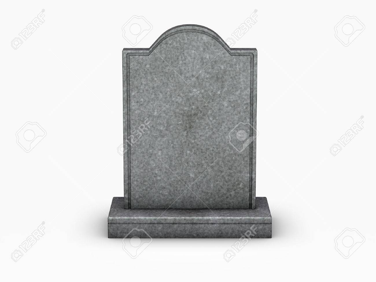 Gravestone On White Background Stock Photo Picture And Royalty