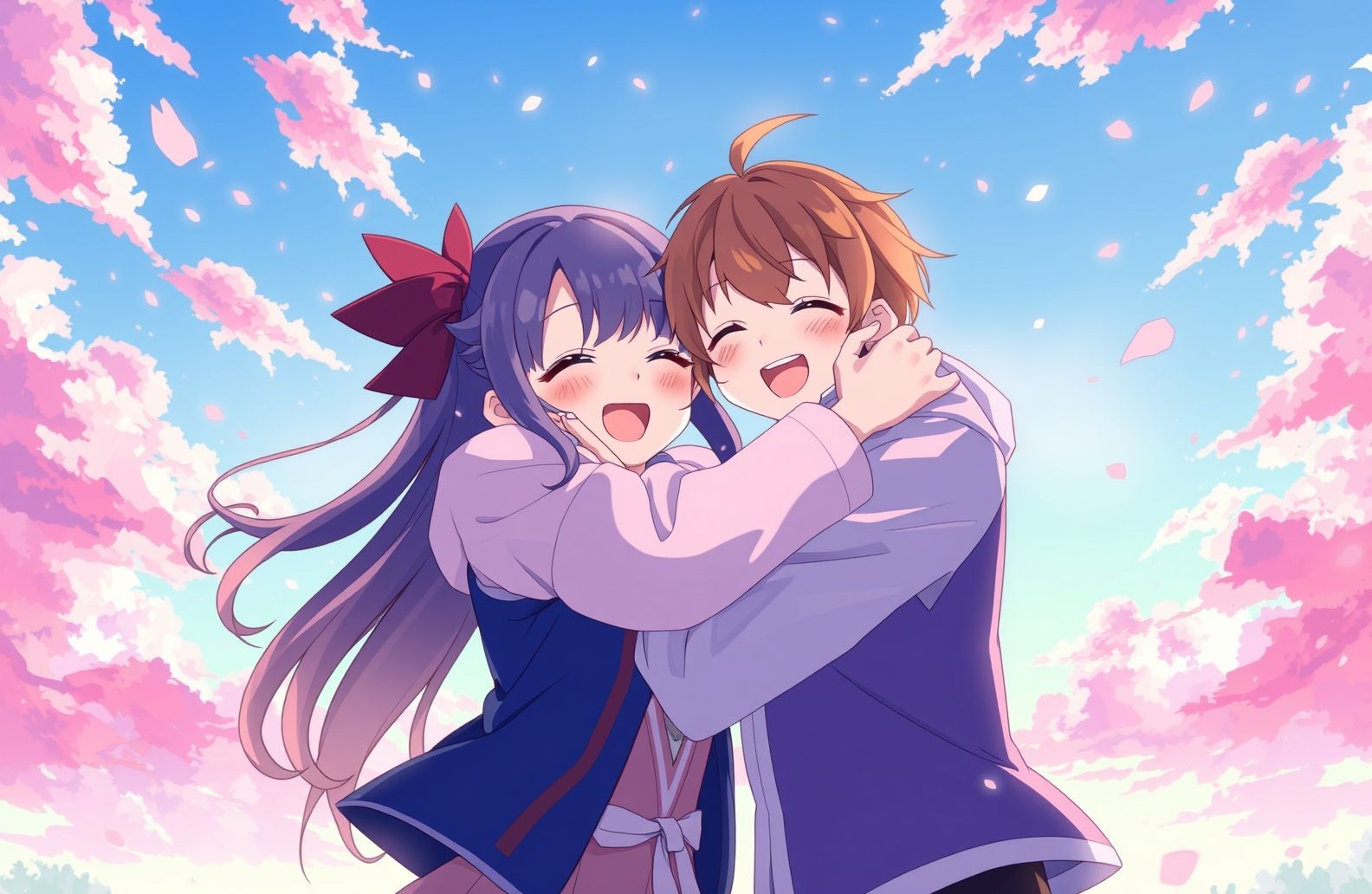 Anime Hug Wallpaper