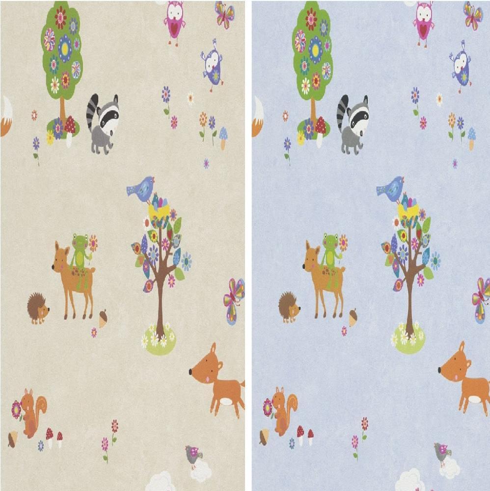 Bambino Woodland Animals Childrens Kids Nursery Wallpaper Roll