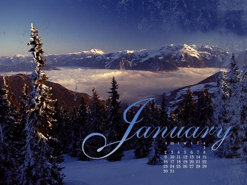 January 2013 Mountain Snowy Scene Wallpaper Walltor 800x600