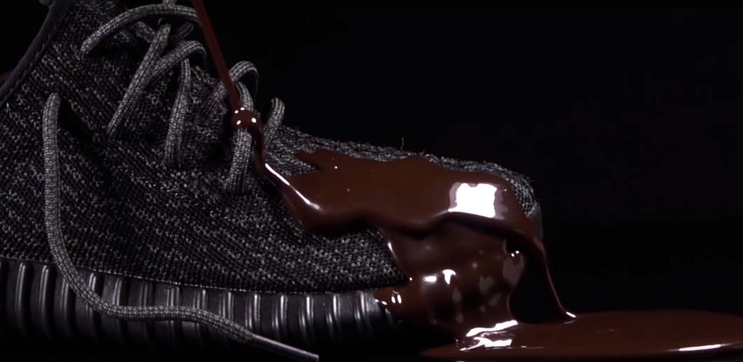 adidas Yeezy Boost 350 vs Chocolate Syrup Video by Crep Protect