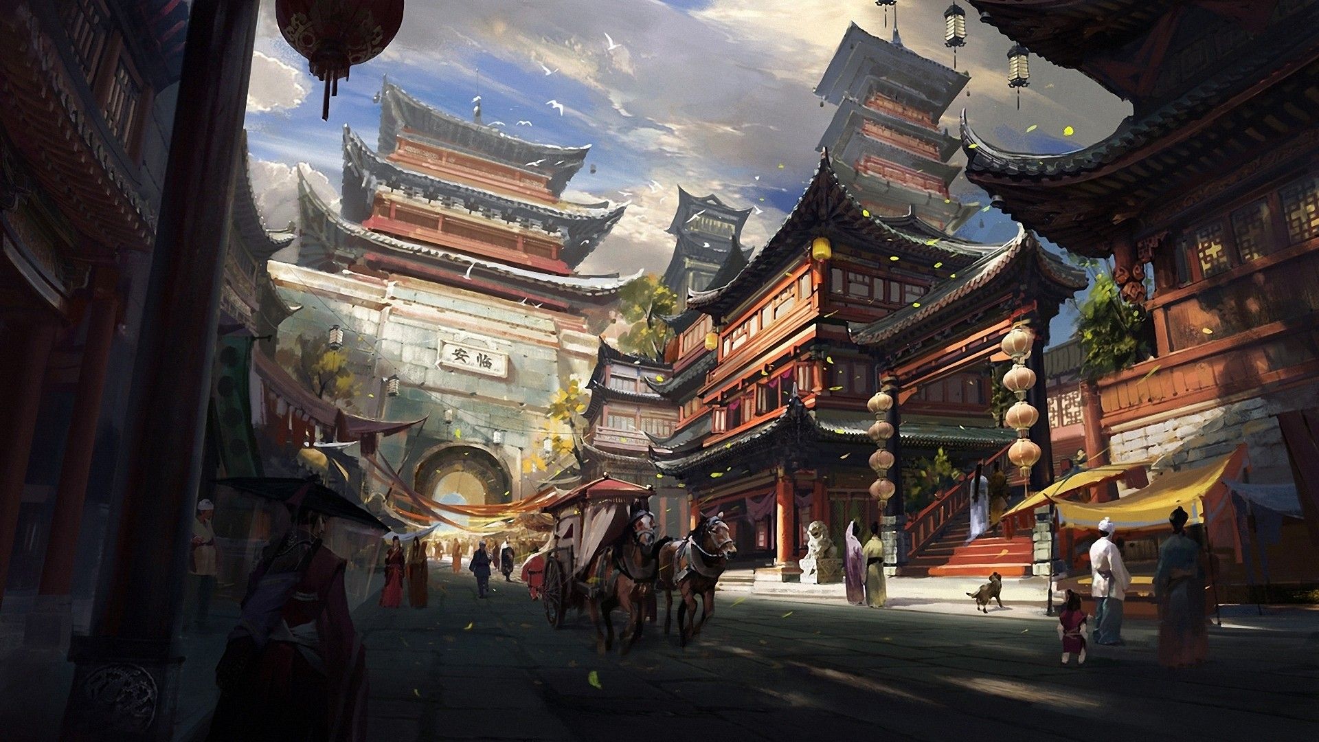 Chinese Festival Painting HD Wallpaper FullHDwpp Full