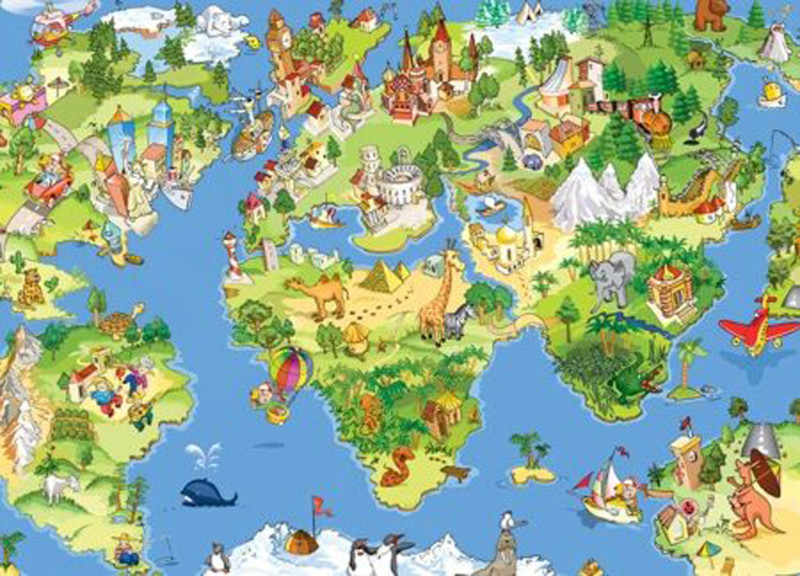 Kids Map Of The World