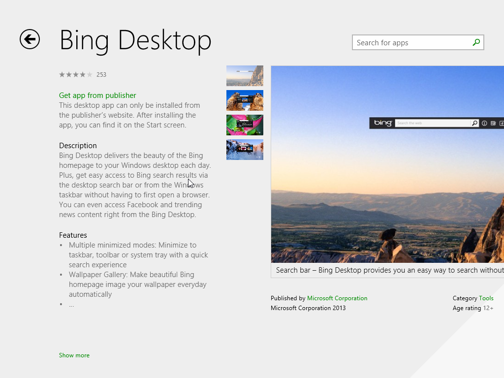 Free download Bing Desktop not updating wallpaper choices Microsoft