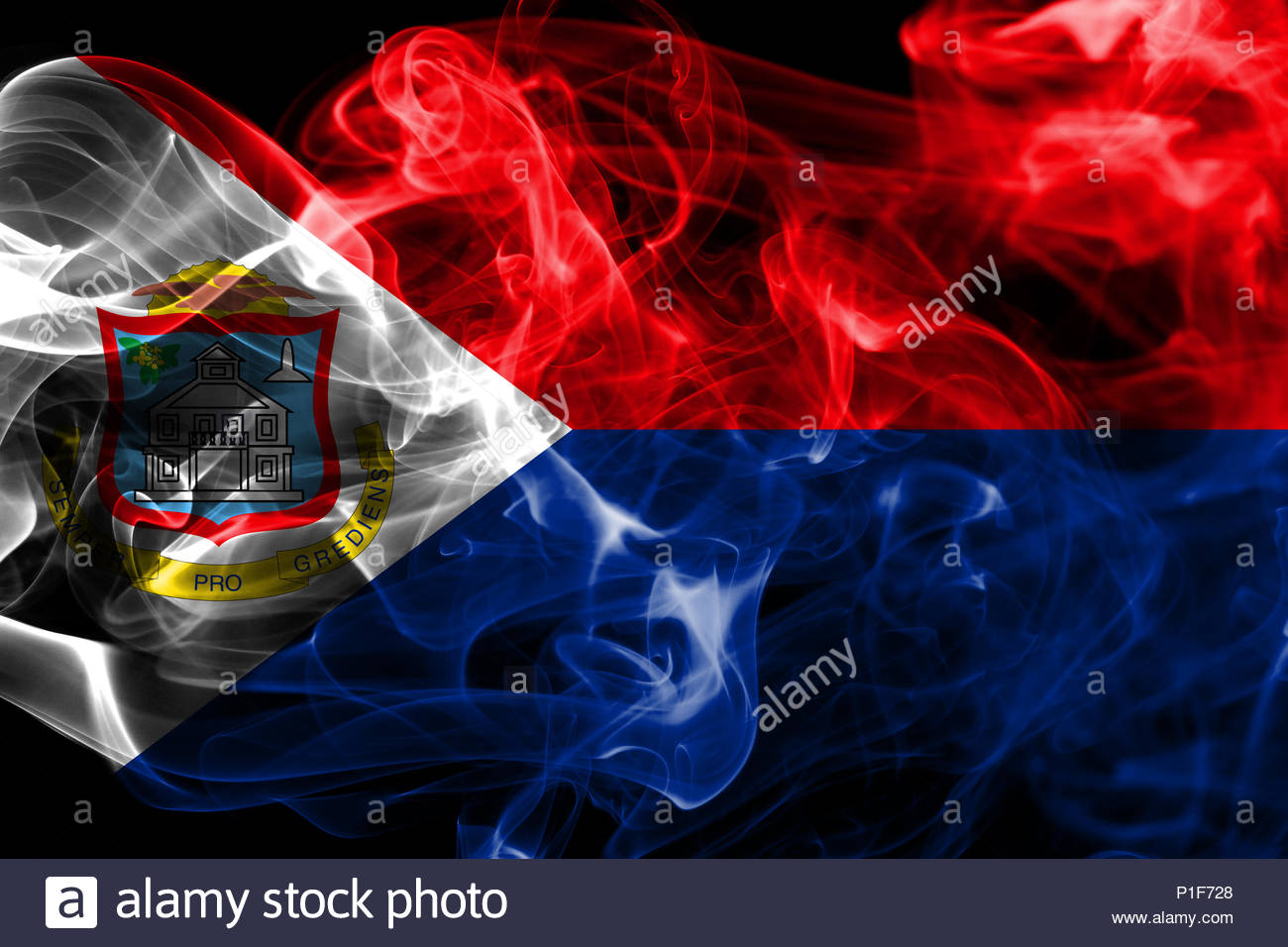 Sint Maarten Smoke Flag Herlands Dependent Territory
