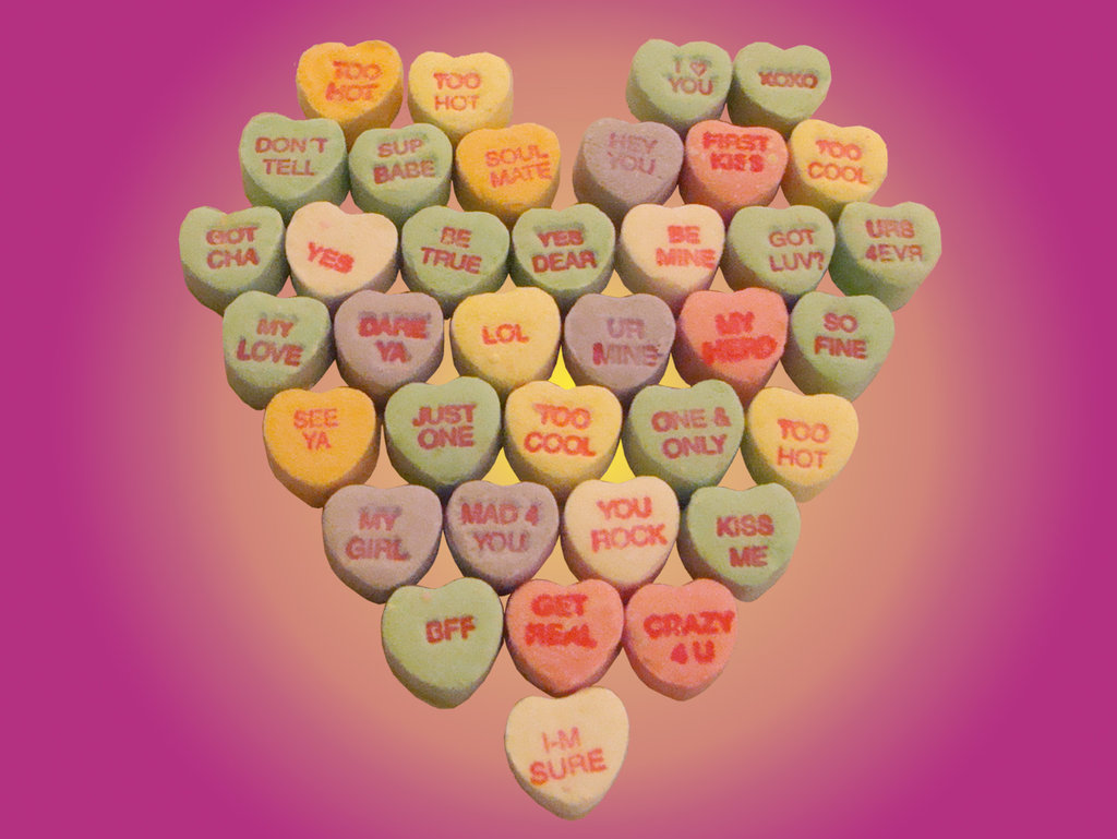 candy hearts cartoon