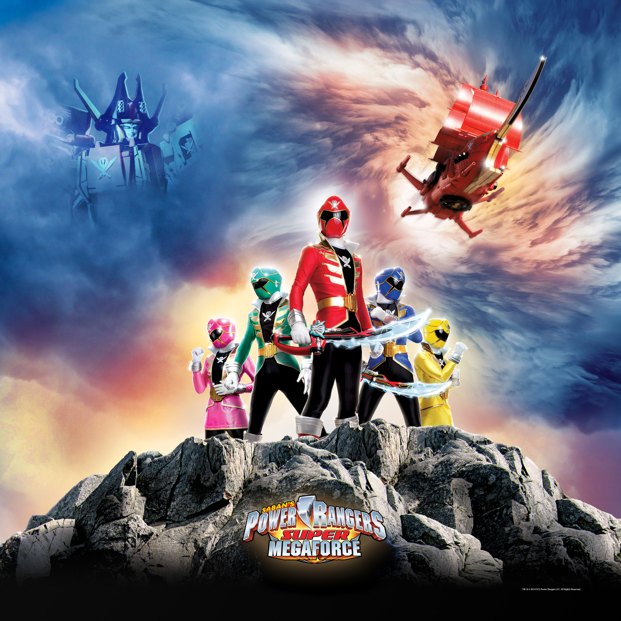 Power Rangers Wallpaper Super Megaforce Group Fun iPad