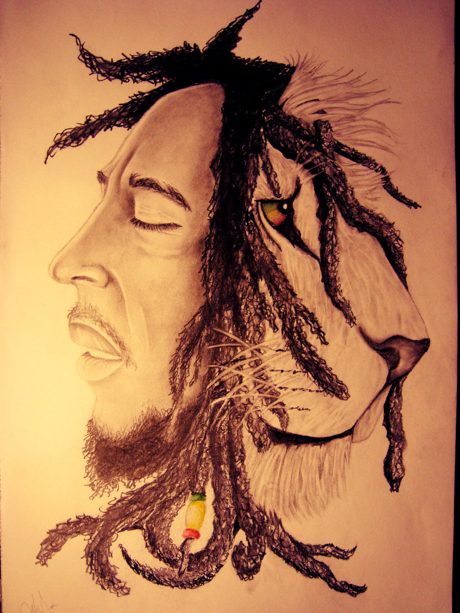 Bob Marley Lion Zion By Dabarberking18