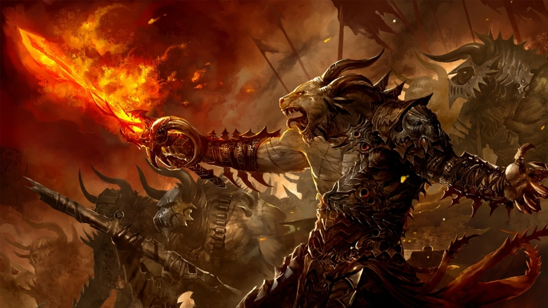 Games Guild Wars Charr Epic Battle Wallpaper Video