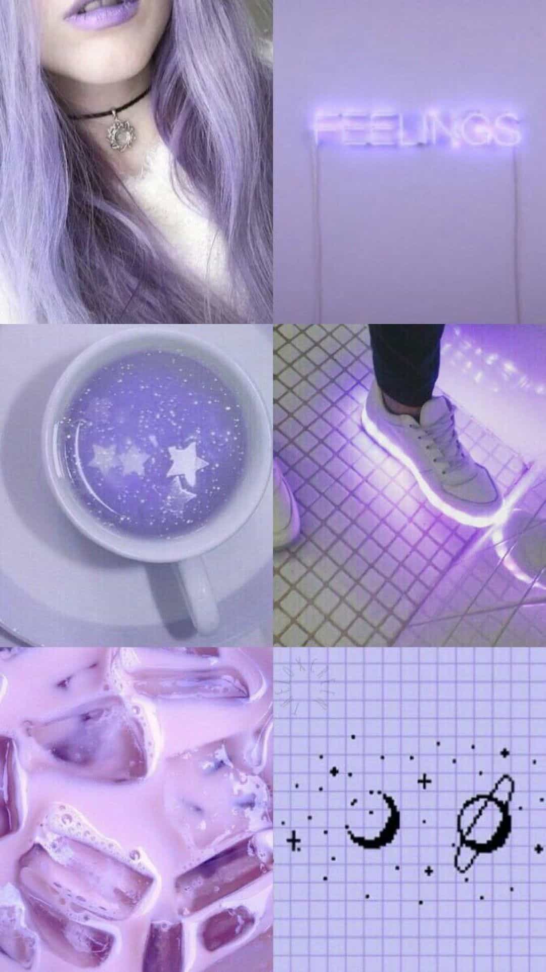 Aesthetic Light Purple Wallpaper