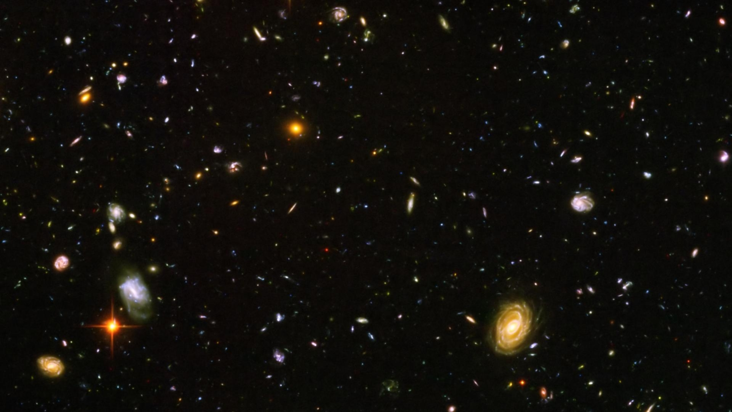 Stampa Giclée Hubble Deep Field | Foto Spazio Telescopio Hubble | Poster 29.7x41.9 Cm (A3) | Decorazione Murale Per Casa O Ufficio